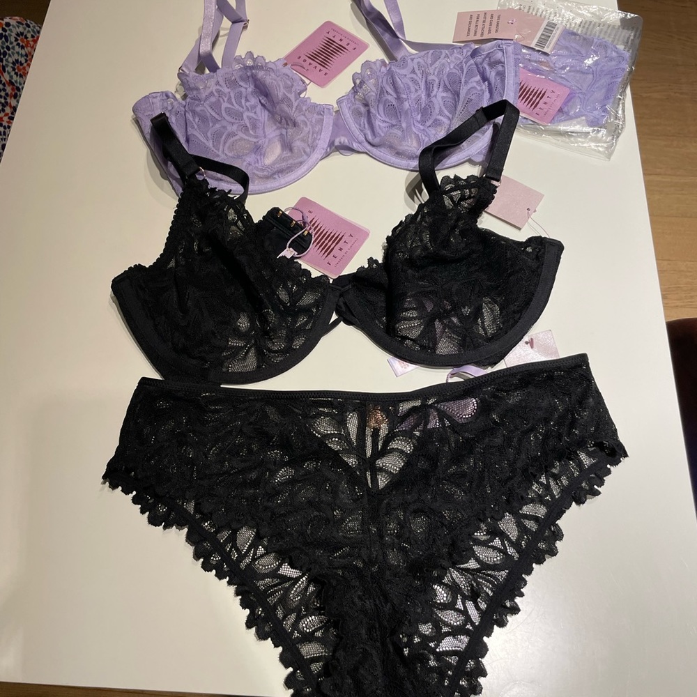 Savage x Fenty brand new sets - bra (36DDD) and panties (L)